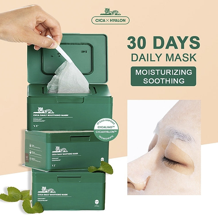 VT Cica Daily Soothing Mask Box