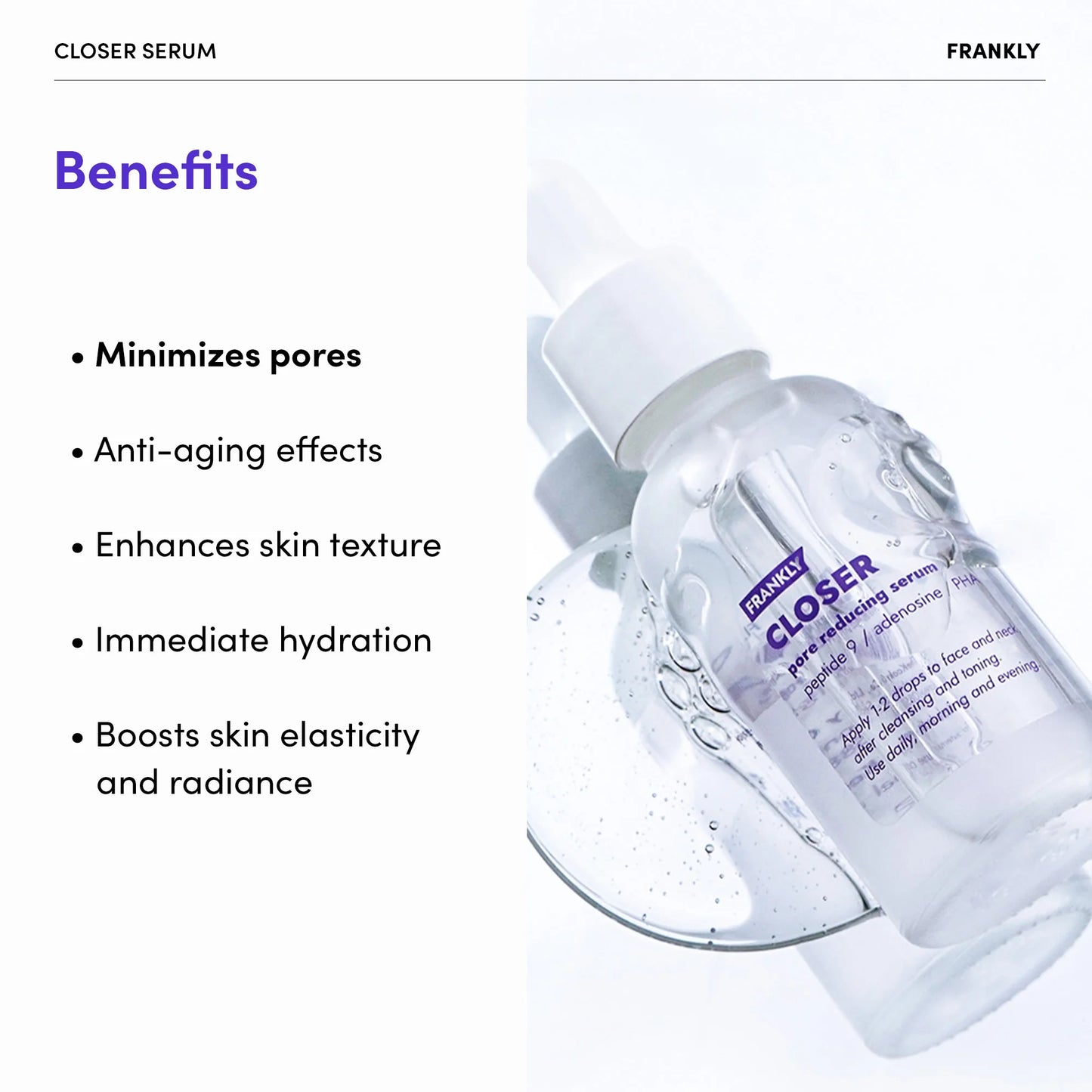 FRANKLY Closer Pore Reducing Serum 30ml